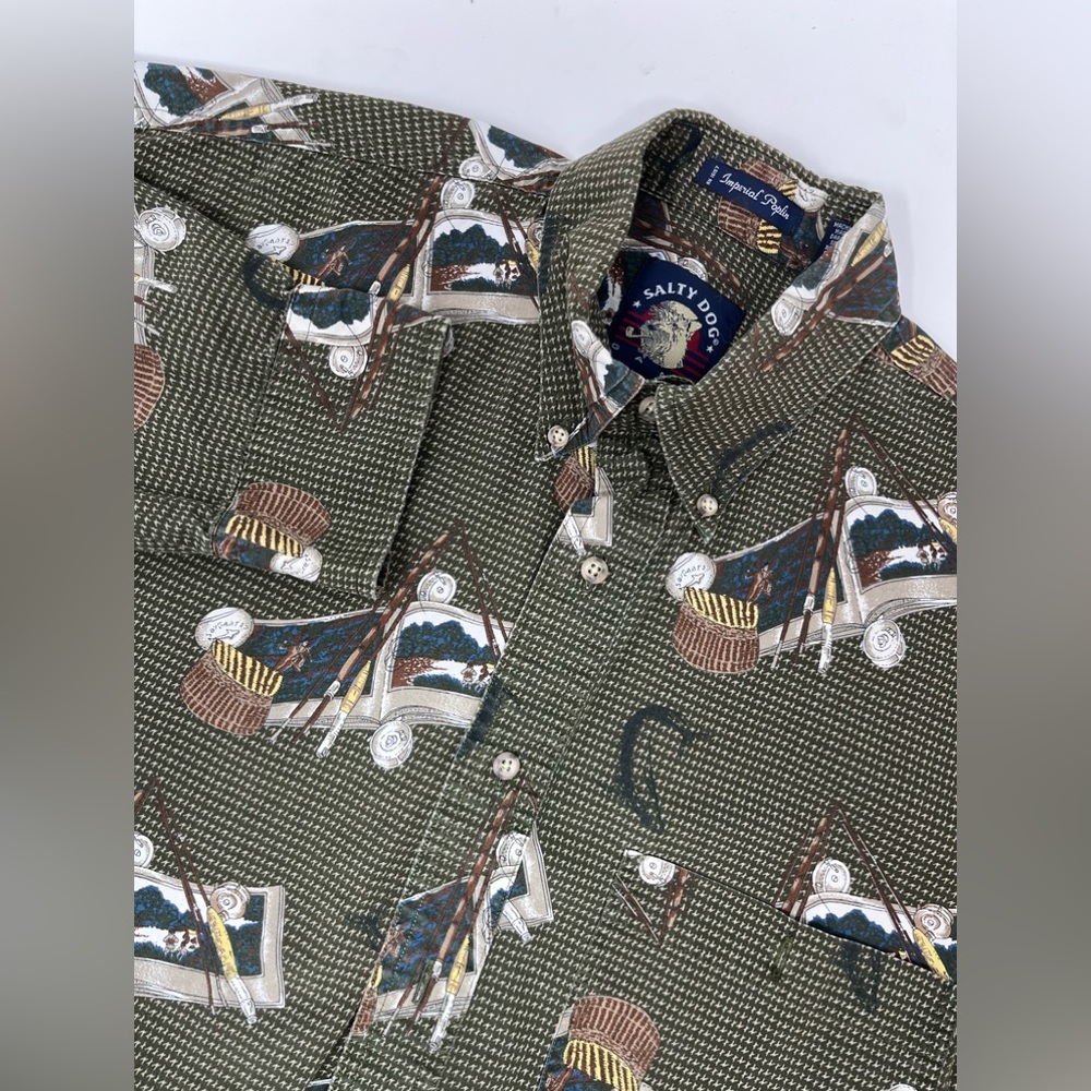 Salty Dog Gant Imperial Poplin Men’s Button Down Shirt Size M GHG0.
